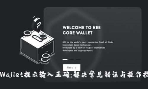 TPWallet提示输入正确：解决常见错误与操作指南
